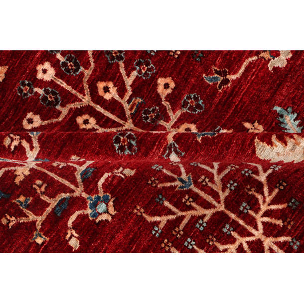 Bokara Rug Co., Inc. Aryana Handwoven HighQuality Red/Blue/Ivory Area